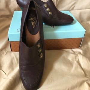 Life Stride Brown Slip-Ons